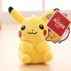 Licensed Smilling Pikachu Super Soft Short Plush Doll Charms - Free Shipping - Pokemon [In Stock]