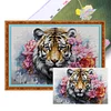 (US Local)Tiger-14CT Stamped Cross Stitch Kit(62x44cm)