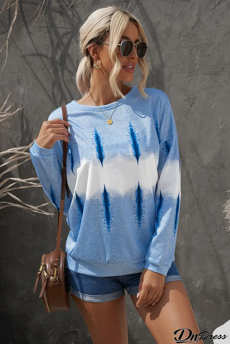 Drop Shoulder Round Neck Sweatshirt