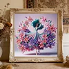Diamond Painting-DIY Crystal Rhinestone Dancing Girl in Floral Skirt(Box Packaging)