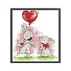 Bunny - 14CT Stamped Cross Stitch 17*18cm/6.69*7.09in(Brand)