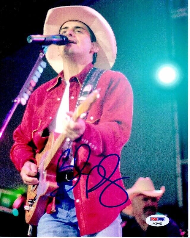 Brad Paisley Signed Autographed Country Music Singer 8x10 inch Photo Poster painting + PSA/DNA