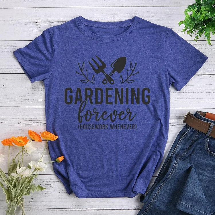 gardening Round Neck T-shirt