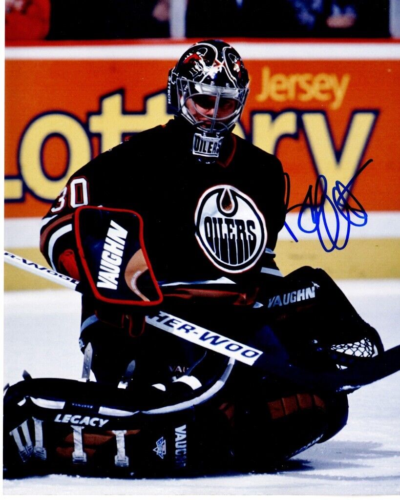 Bob Essensa Signed - Autographed Edmonton Oilers 8x10 inch Photo Poster painting