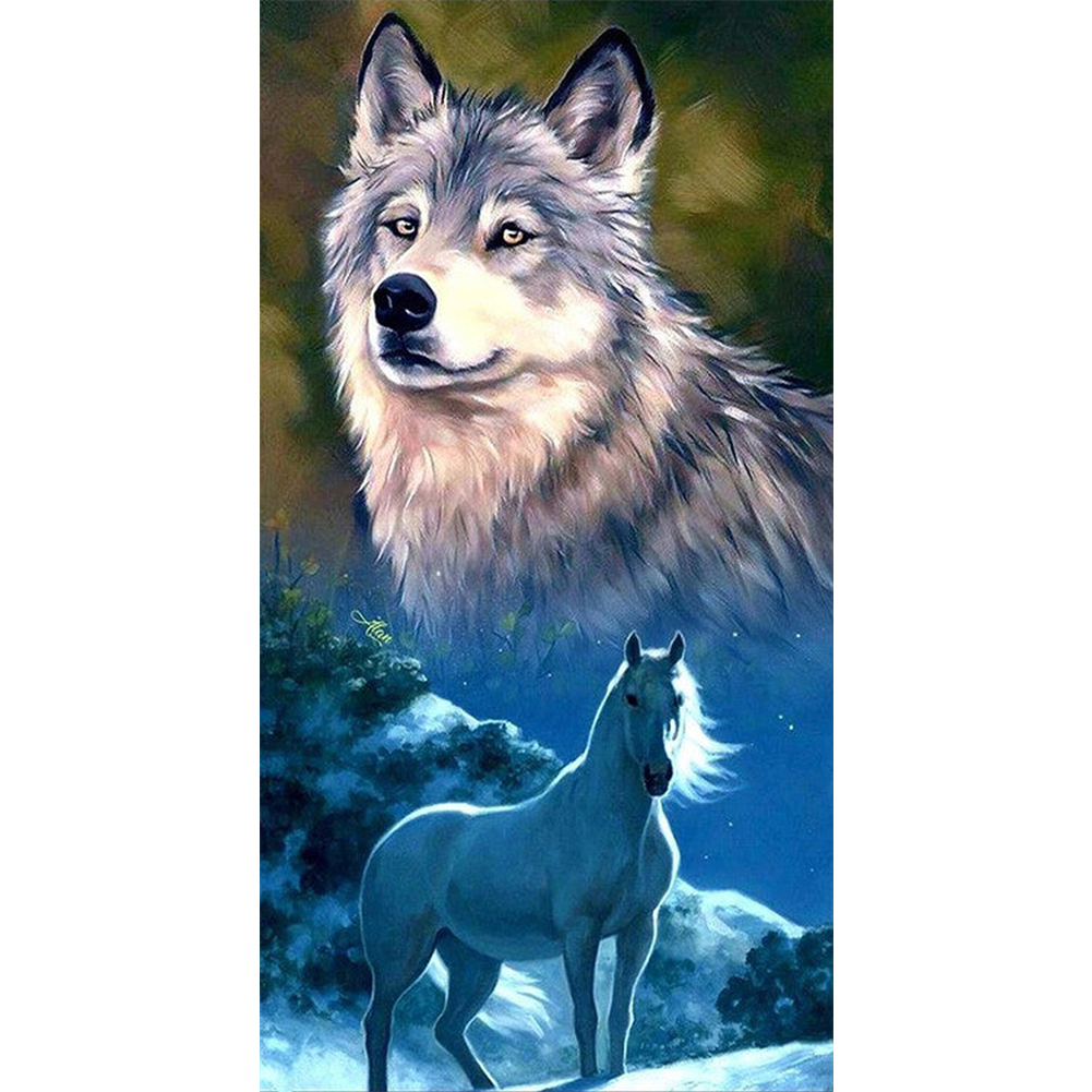 

Snow Wolf - Round Drill Diamond Painting - 40*60CM (Big Size), 501 Original