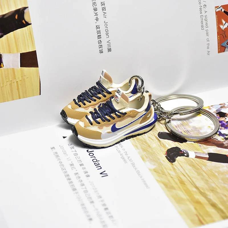 Sacaix Nike VaporWaffle - "Sesame and Blue" - Sneakers 3D Keychain 