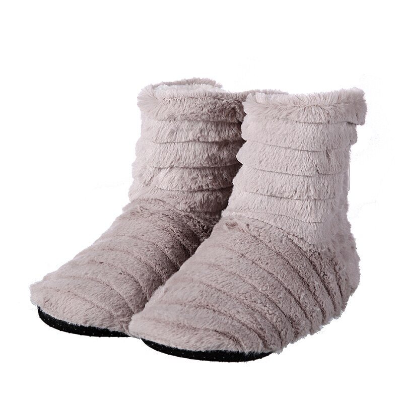 Glglgege Slippers Women Winter Fashionable Butterfly Knot Indoor Slippers For Girl Slip On Plush Flock Warm Flat Shoes Casual