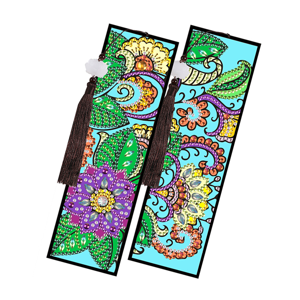 

2pcs Flower - 5D DIY Craft Bookmark, 501 Original