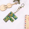 >SALE<DIY Pocket Mirror Handmade Gem Keychains Letters Lady Bag Pendant 60x70mm (F)