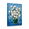 (20x30cm)DIY Flower Vase Framed Handmade Pearl Painting Art Craft Kit Living Home Decor