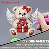 Valentine Day 2D Flat DIY Diamond Art Pendant Diamond Painting Crafts Set (Bear)