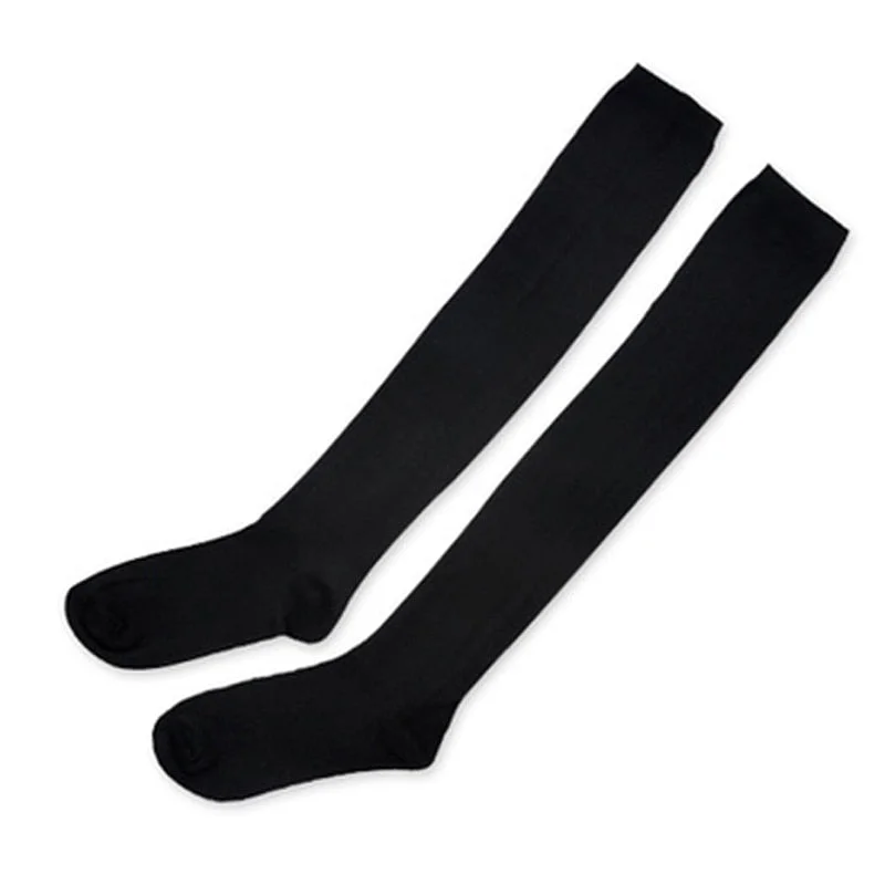 OJBK Cotton School Girl Over Knee Stocking Long Adorable Anime Tight Warmer High Black White Kawaii Student Cosplay Sailor Moon