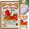 Hot Cocoa Coffee Bar-11CT Stamped Cross Stitch 40*60cm (Big Size)
