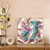 Letter J - Special Shaped Diamond Painting - 30*30CM