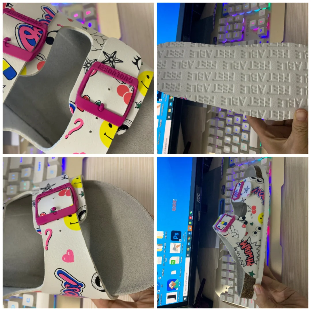 Fujin High Quality Large Size Women Summer Shoes Soft Cork Sole Non Slippery Female Beach Shoes Slides Platform Sandals Fashion