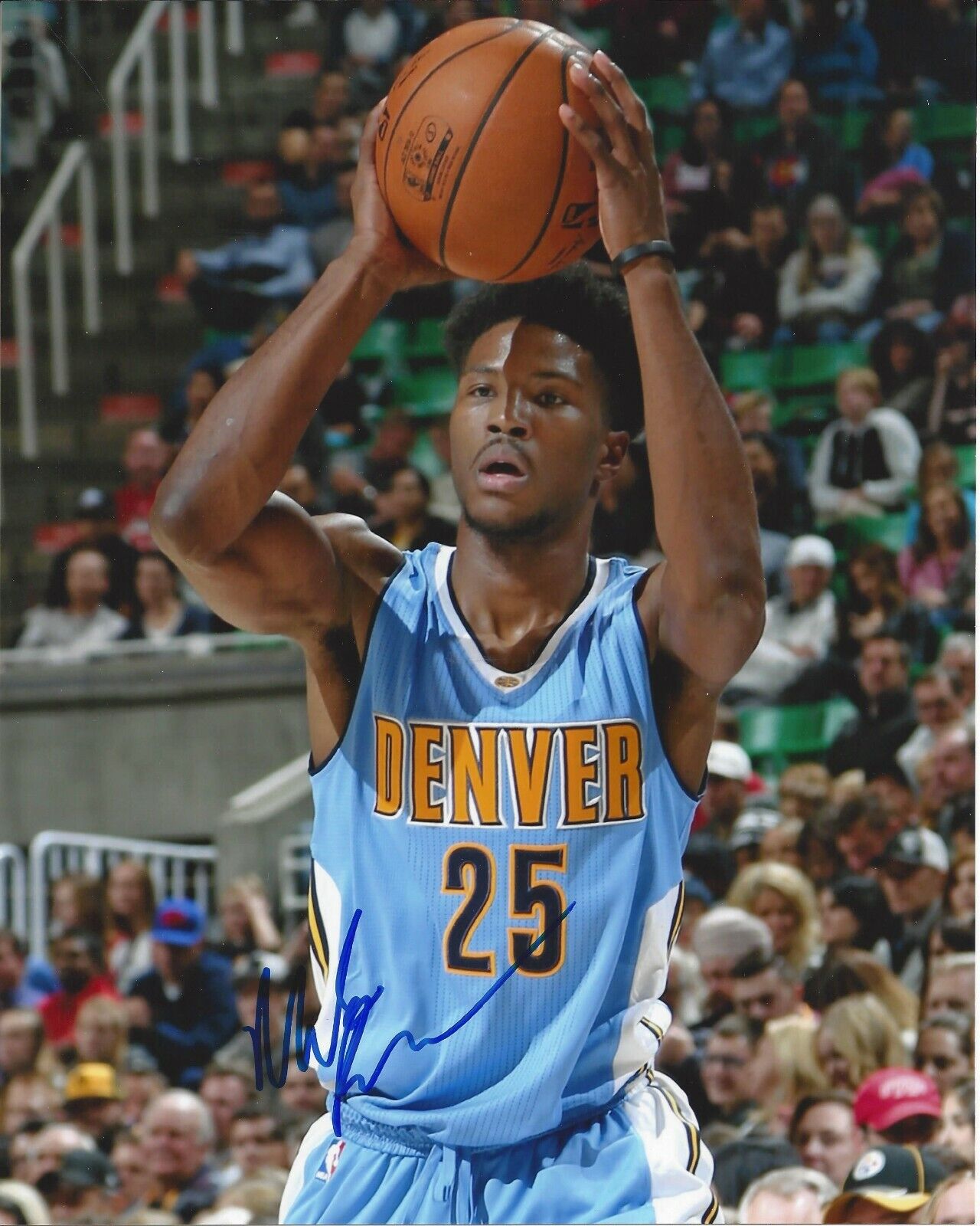 Malik Beasley Autographed 8x10 Denver NuggetsB148