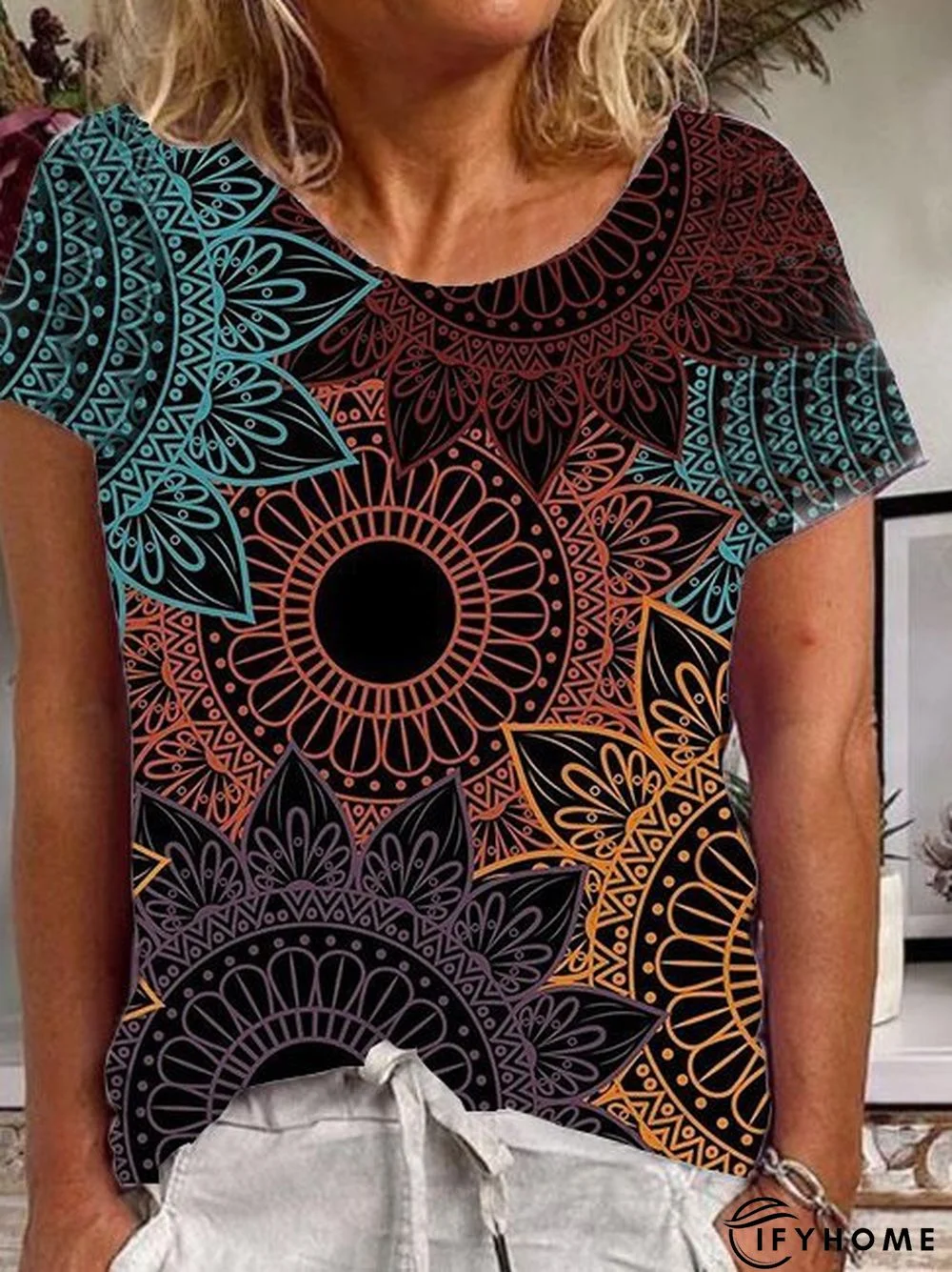 Casual Cotton-Blend T-shirt | IFYHOME