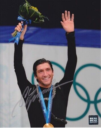 Evan Lysacek Signed - Autographed Figure Skating 8x10 Photo Poster painting - Gold Medal Winner
