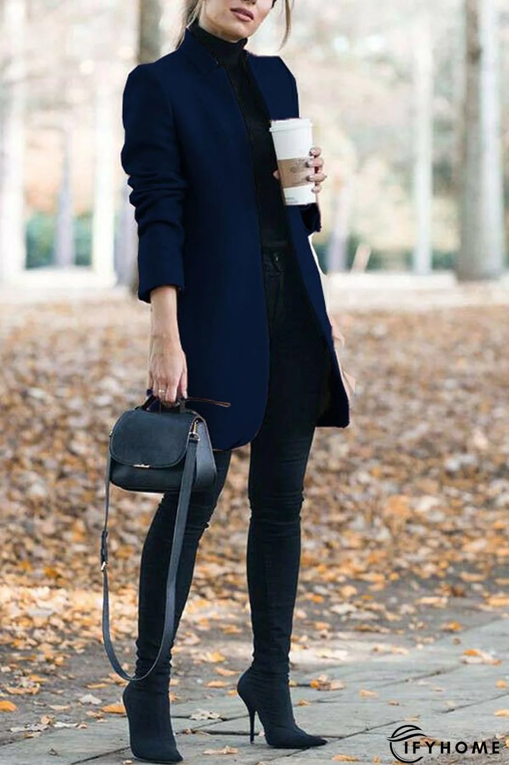 Stand-up Collar Elegant Coat (7 Colors) | IFYHOME