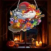 Acrylic Special Shape Halloween Hummingbird DIY Diamond Painting Hanging Pendant Kit