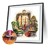 >SALE<5D DIY Full Round Drill Diamond Painting French Window Sofa Home Decor 30x30cm