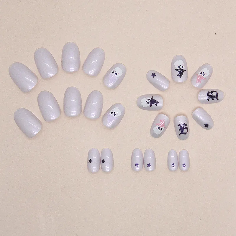 Churchf Churchf Atmosphere Nail Oval Fake Nails Finished Wear