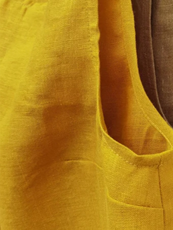 Solid Color Cotton And Linen Sleeveless Top hjn Shicloths