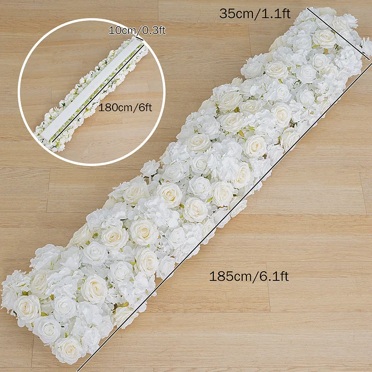 A8210 Luxury White Wedding Backdrop Stage Stand Floral Arramgement