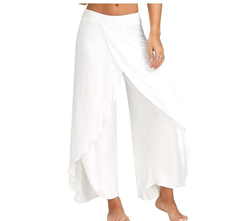 Zingj Summer Sexy Cross Wide Leg Yoga Pants
