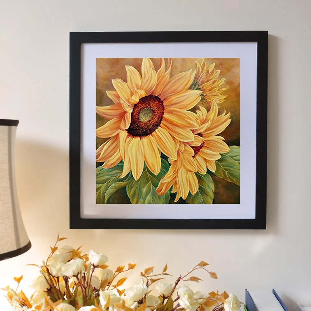 Diamond Painting - Full Round - Sunflower