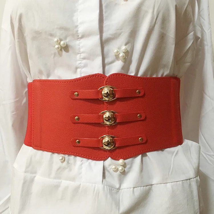 Retro Loose Elasticity Dress Shirt Jacket Decorative Bundle Waist Belt
