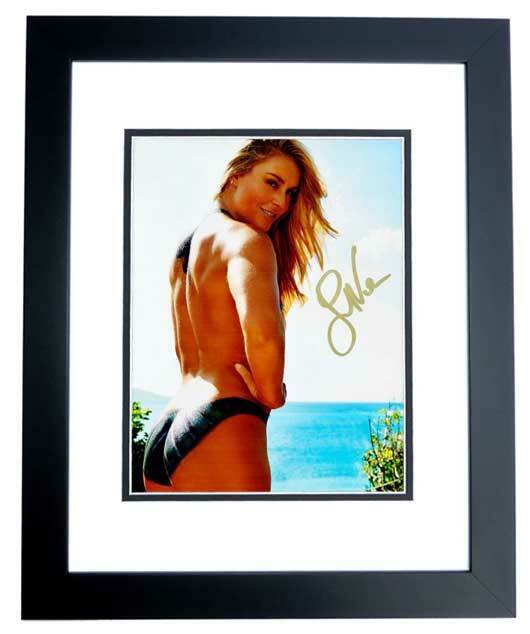 Lindsey Vonn Signed Alpine Ski Racer 8x10 Photo Poster painting FRAMED - Olympic Gold Medalist