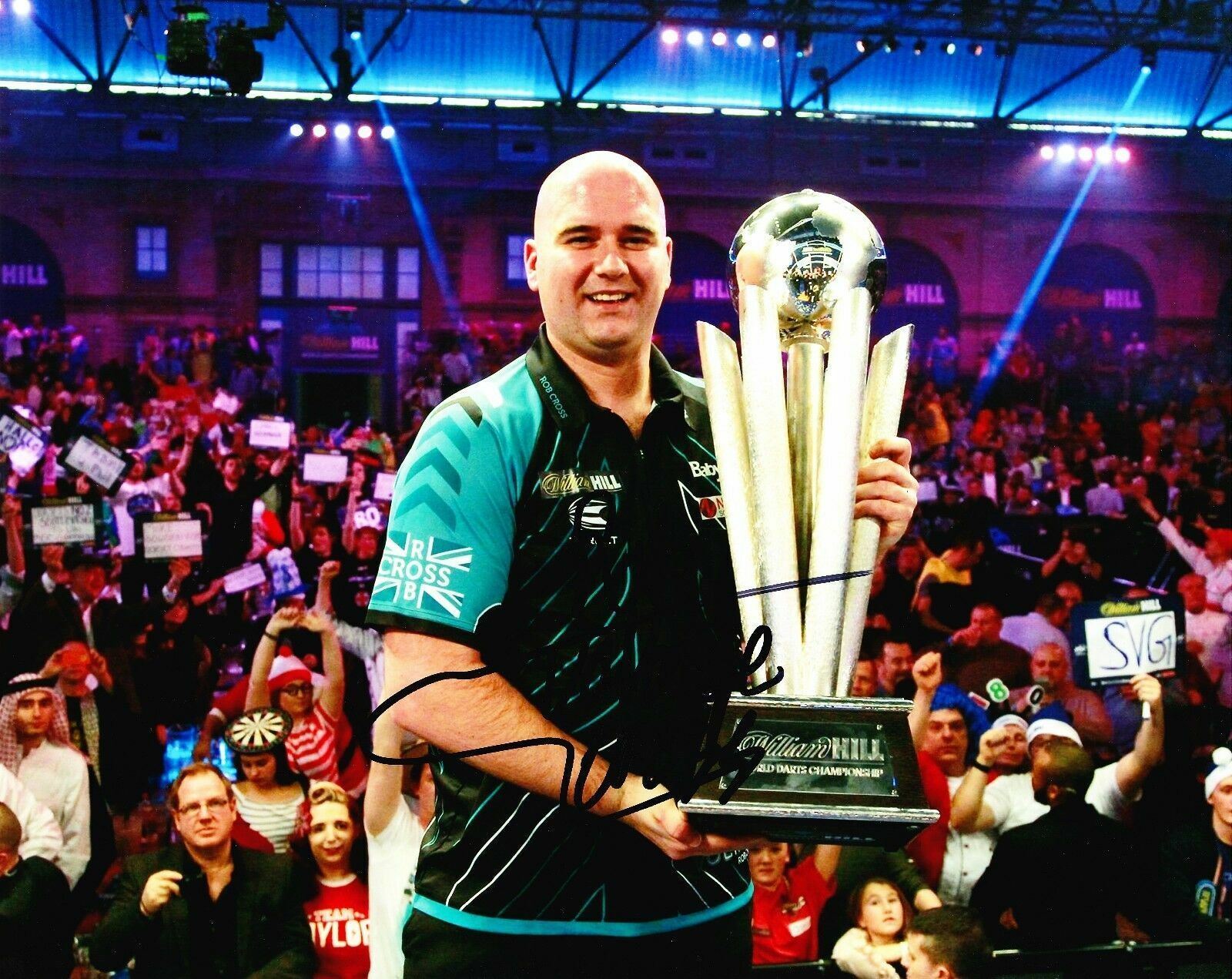 Rob Cross Signed 10X8 Photo Poster painting VOLTAGE Darts Autographed Memorabilia AFTAL COA (E)