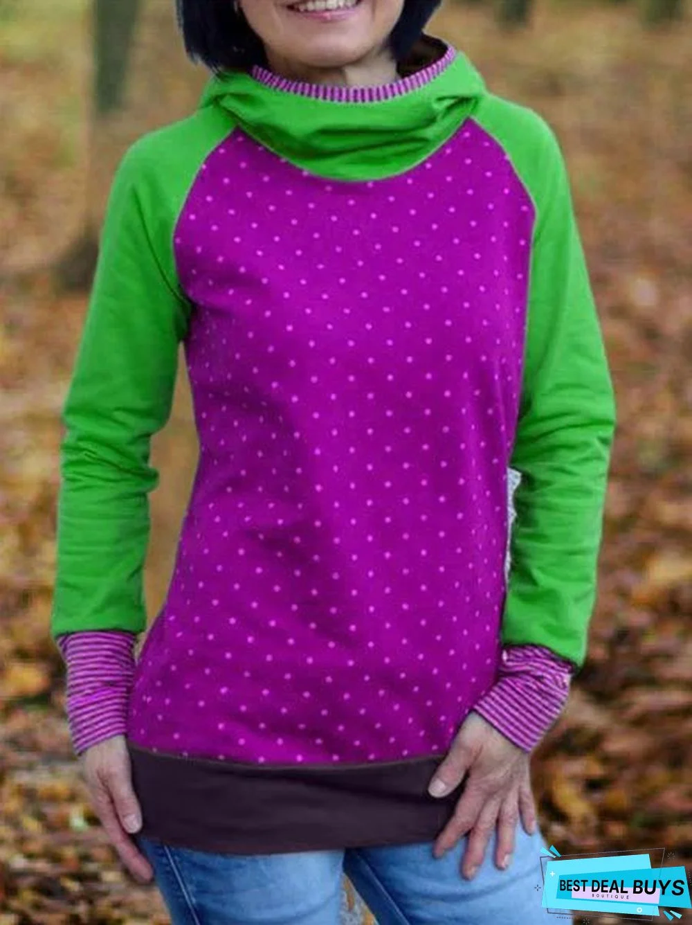 Hoodie Printed Long Sleeve Casual Sweatshirt