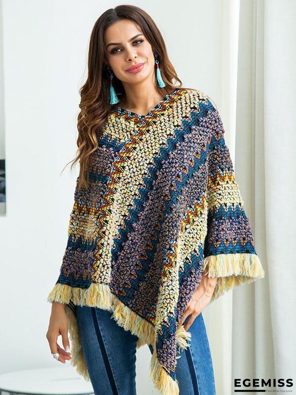 Bohemia Retro Loose Tassels Sweater Tops | EGEMISS