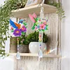 2pcs Flower Bird Diamond Painting Double-sided Crystal Window Suncatcher Craft Set Birthday Gifts Home Garden Decor Hanging Kit