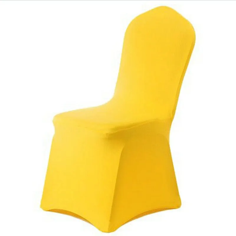 Spandex Chair Cover Solid Anti-slip Cover Stretch Wedding Banquet Party Elastic Slipcover Modern Kitchen Seat Case Chair Covers