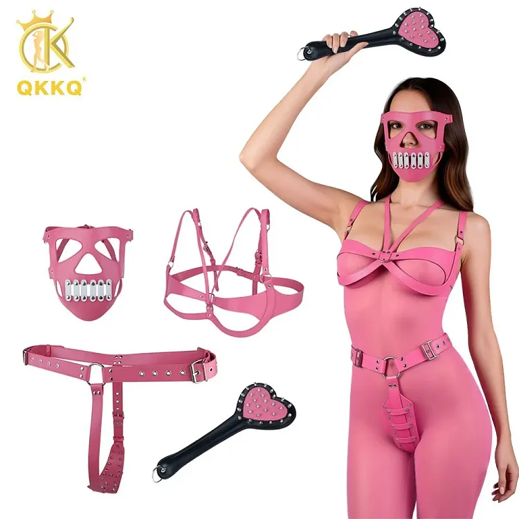 pornhint Pornhint 4pcs SM Set Adult Sex Toy for Couple BDSM Restraint Kit Bondage Breast&Thong TQ Toy