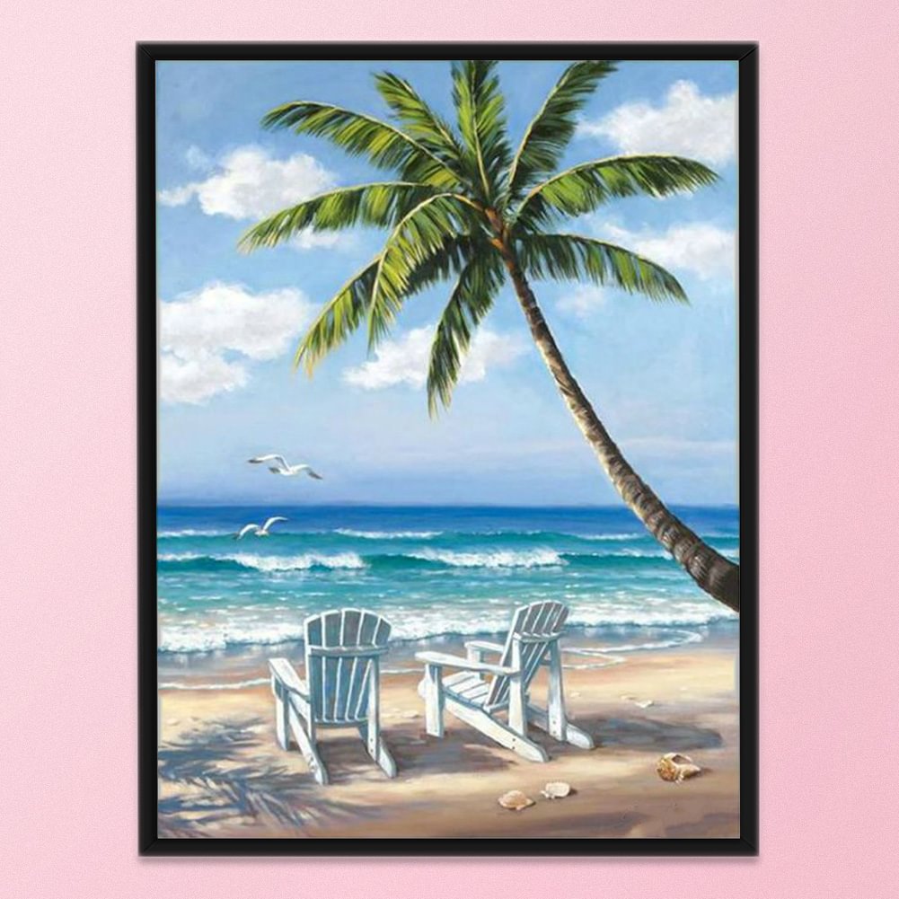 Shells On Blue Counted Cross Stitch Kit Overstock 3343941