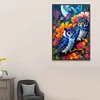 >SALE<5D DIY Full Square Drill Diamond Painting Owl Kit Home Decor Art 45x65cm