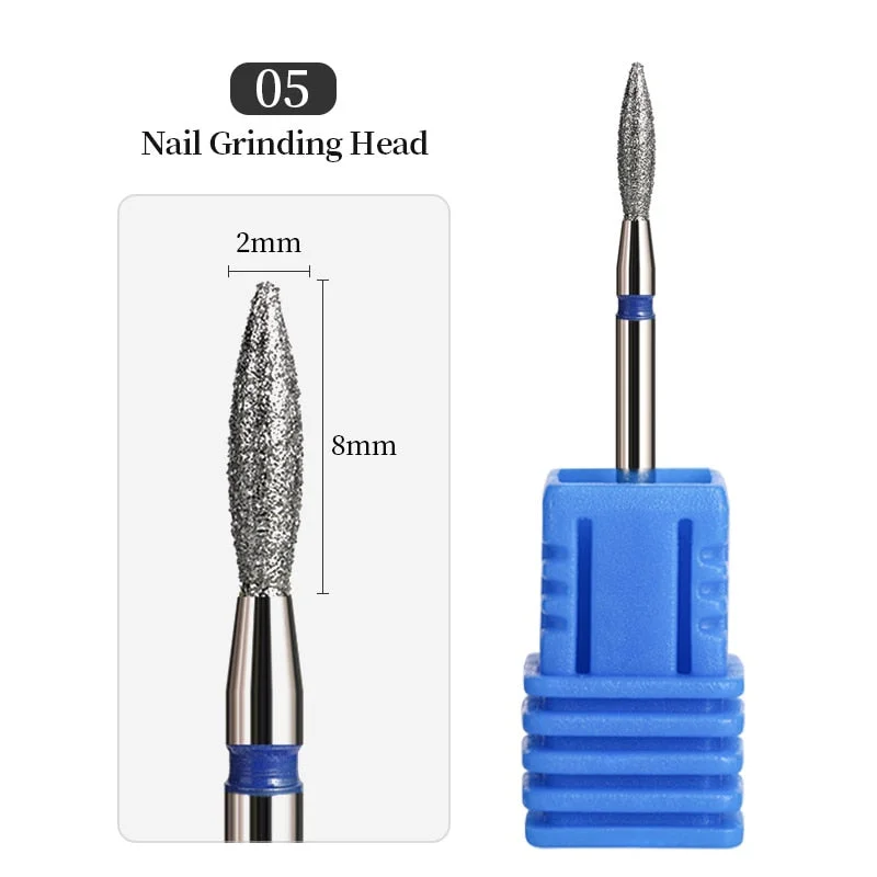 1Pcs Mini Carbite Dimond Nail Drill Bits Manicure Drill For Milling Cutter Electric Machine Nail Files Buffer Nail Art Equipment-Nail Inspo