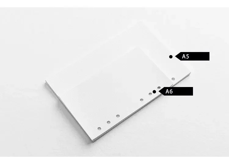 Fromthenon A5 A6 Spiral Notebook Filler Paper Planner Inner Page Inside Papers for Spiral Stationery Store 45 Sheets