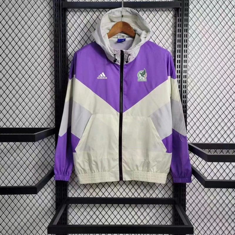 2023/2024 Mexico Windbreaker Purple And White Jersey mysite