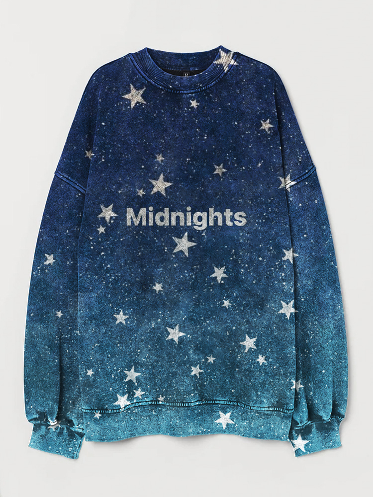 TS Midnights Stars Gradient Washed Sweatshirt