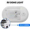 12-24V 24 LED Dome Light Ceiling Lamp with Switch for RV Marine Boat Yacht