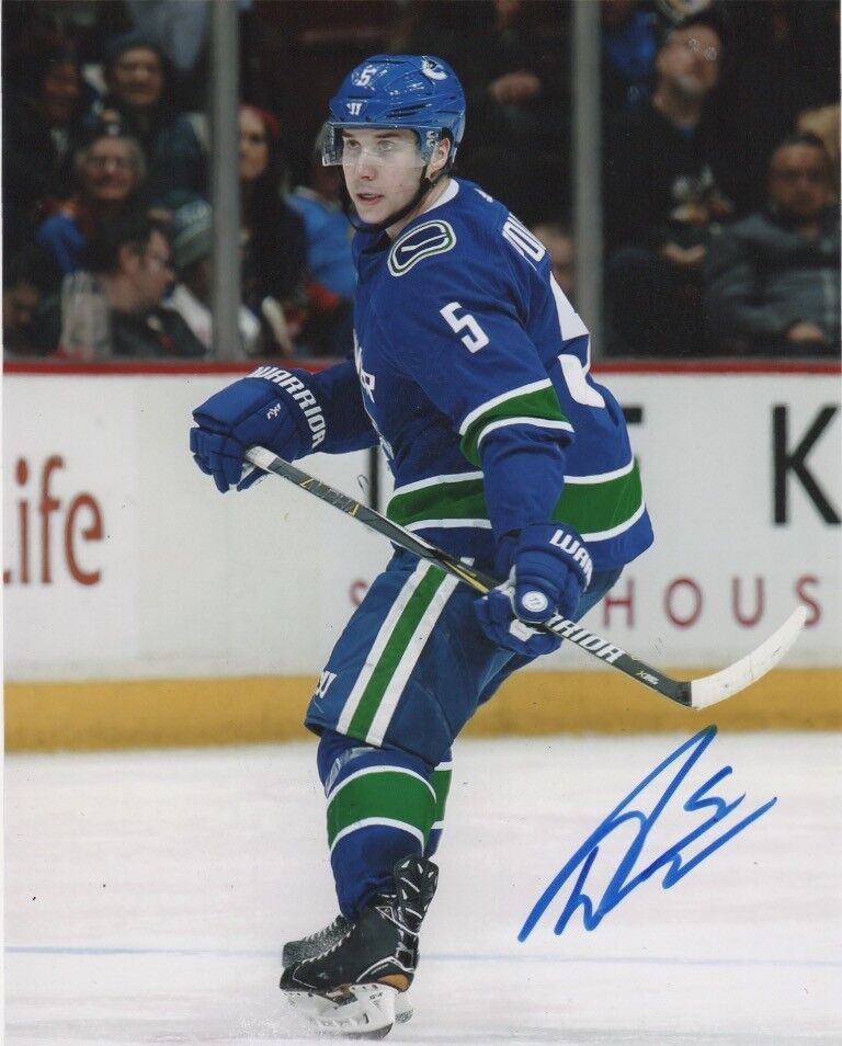 Vancouver Canucks Derrick Pouliot Autographed Signed 8x10 NHL Photo Poster painting COA #3