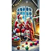 Santa Claus Couple - Diamond Painting - Full Round Drill (Canvas|40*70cm)