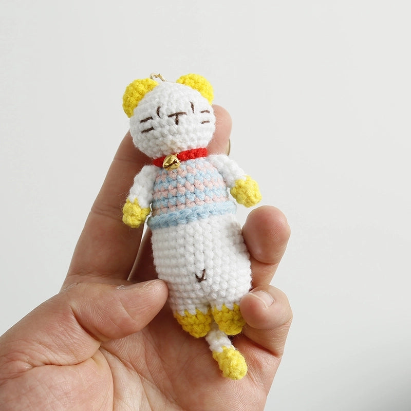 Cute Animal Yarn Knitting Keychain