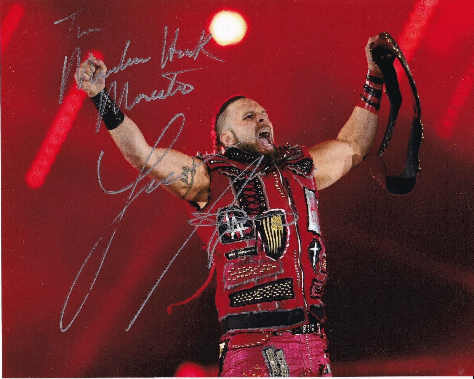 Lance Archer Signed Autographed Auto 8x10 Photo Poster painting AEW Murder Hawk Monster w/ COA A