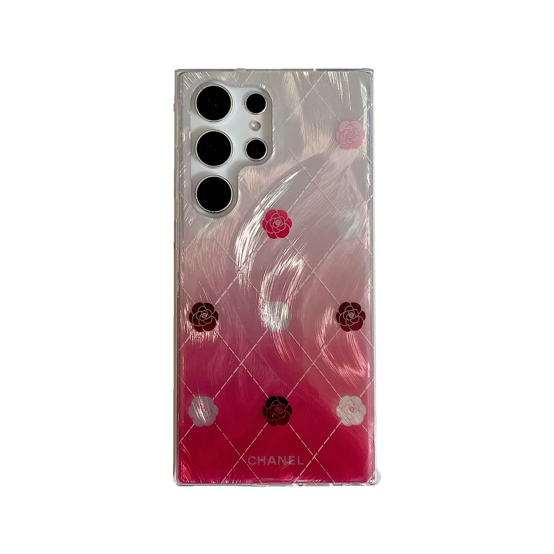 Chanel Luxury Monogram Logo Airbag Stand Samsung Galaxy S Series Phone Case